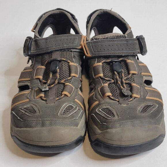 TEVA Men Size US 8 | UK 7 | EU 40.5 OMNIUM 2 Brown Leather Sport Fisher Sandals - Picture 2 of 8